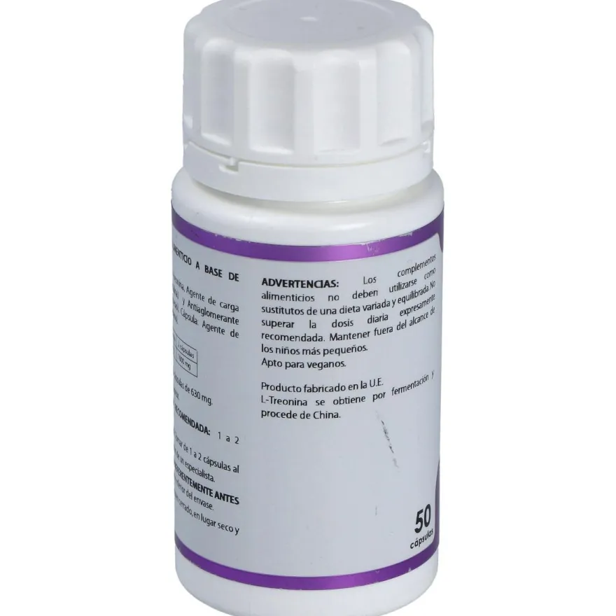 L - Treonina 500mg 50caps - Equisalud