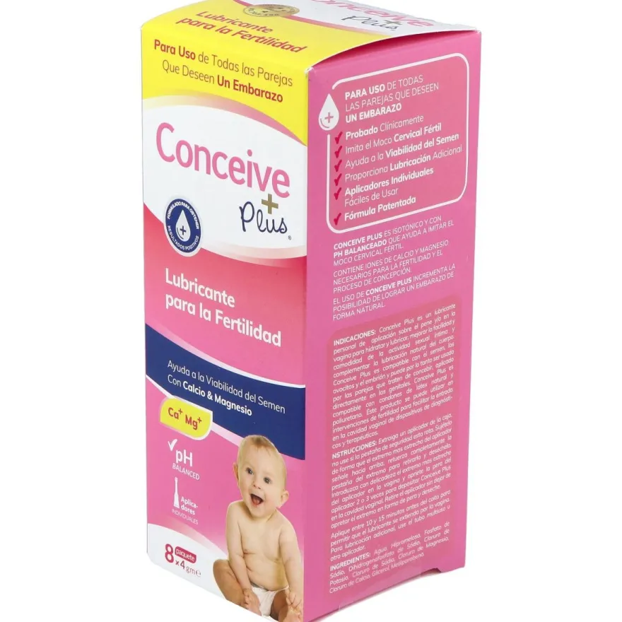 Lubricante Conceive Plus 8 Aplicadores Unidosi