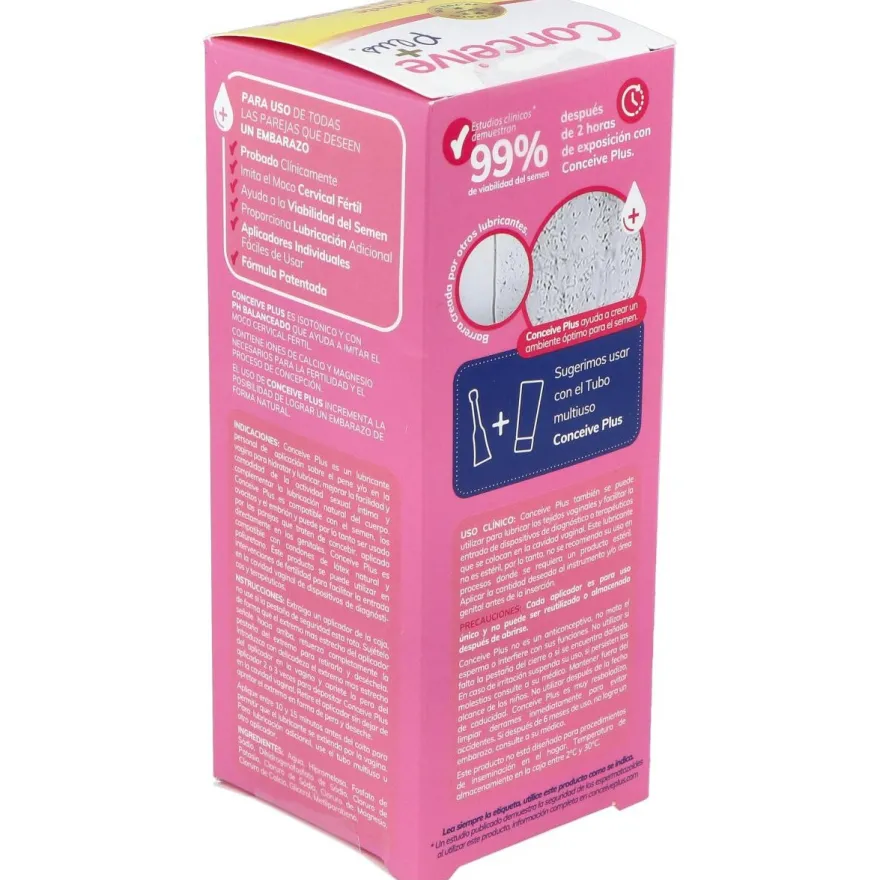 Lubricante Conceive Plus 8 Aplicadores Unidosi
