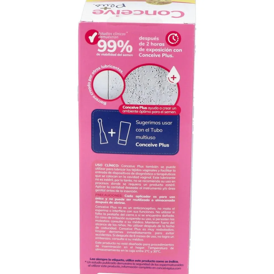 Lubricante Conceive Plus 8 Aplicadores Unidosi