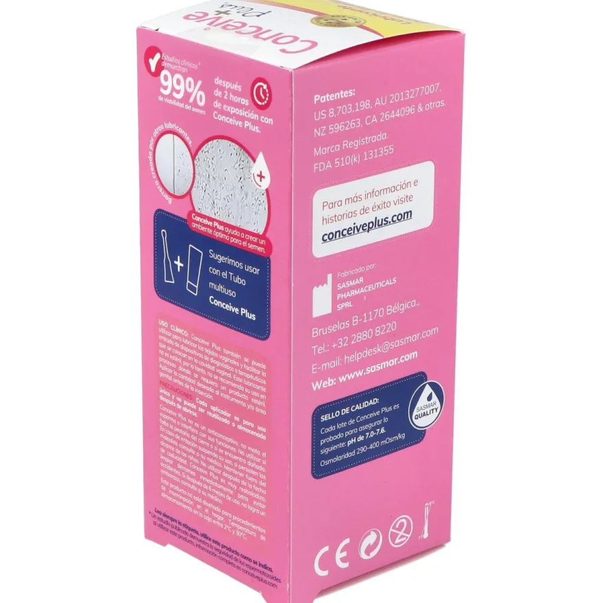 Lubricante Conceive Plus 8 Aplicadores Unidosi
