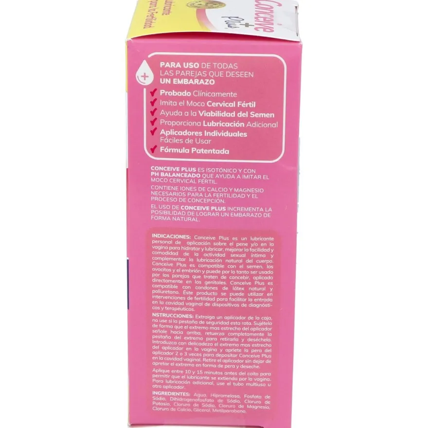 Lubricante Conceive Plus 8 Aplicadores Unidosi
