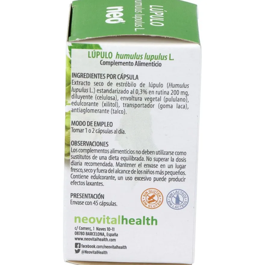 Lupulo Microgranulos Neo 45cap - Neovital