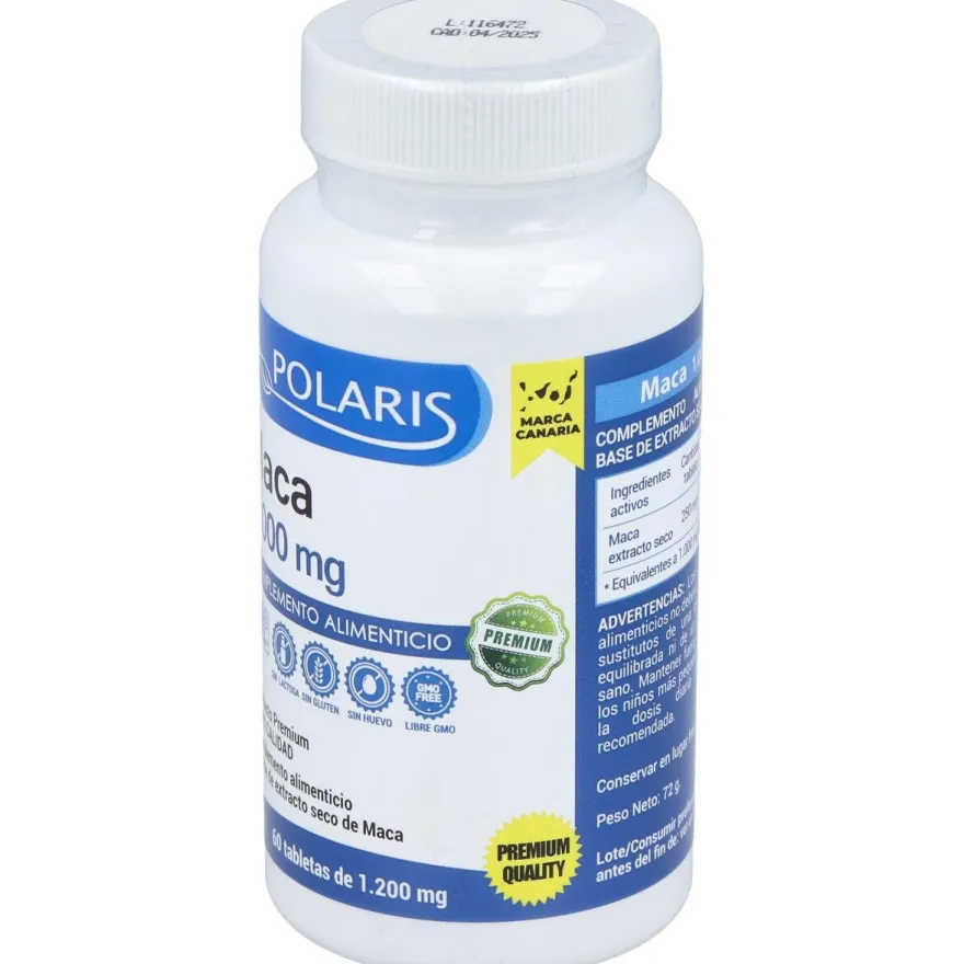 Maca 1000mg 60 Tabletas - Polaris
