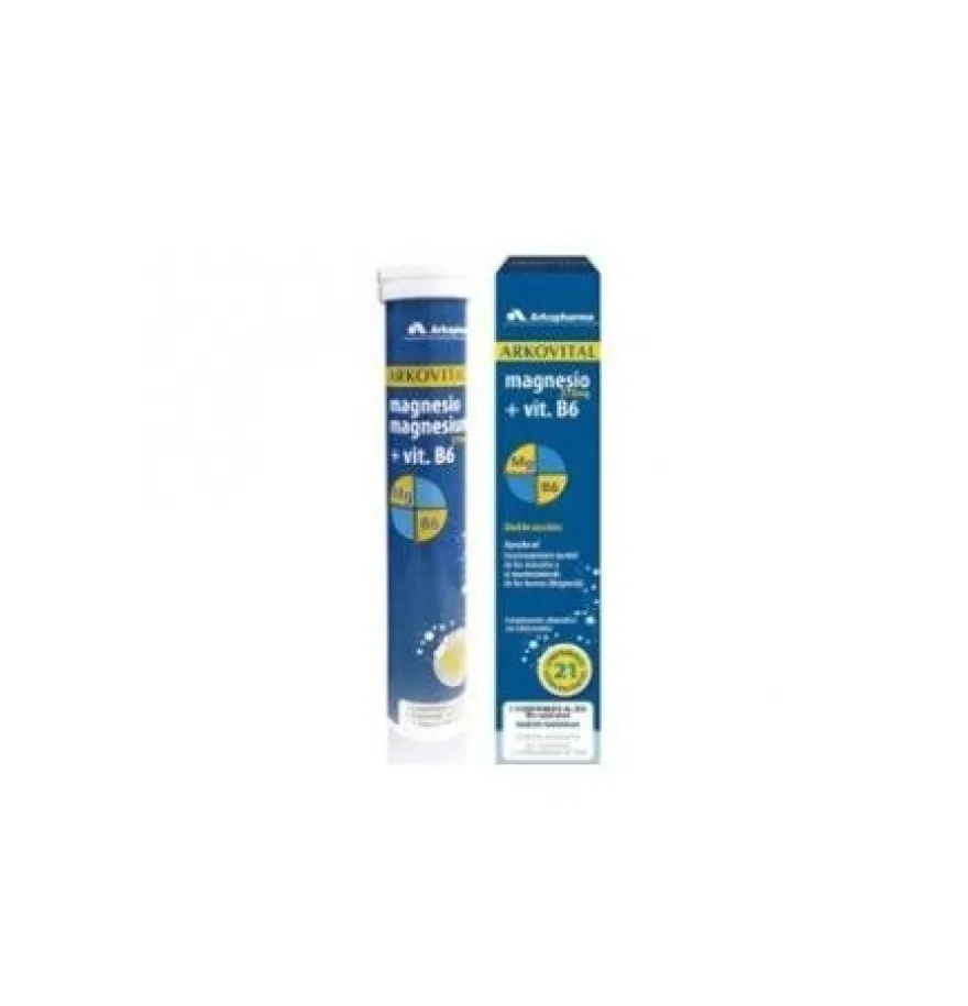 Magnesio + Vit B6 (21 Comprimidos Efervescentes) - Arkopharma