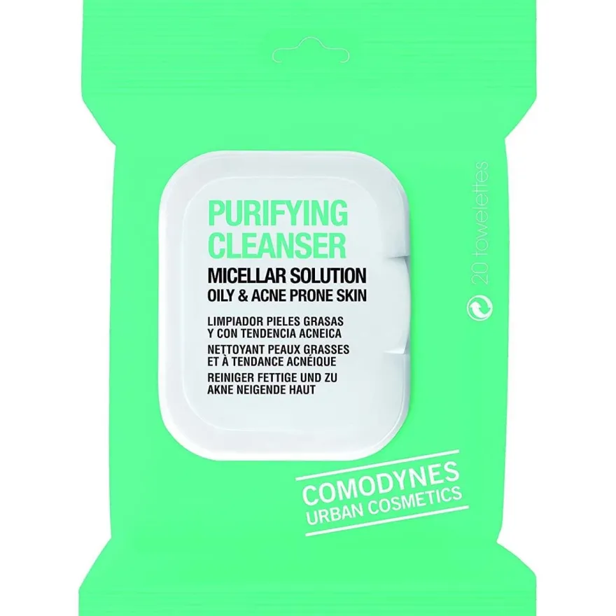 Make - Up Remover Solución Micelar Pieles Sensibles 20 Toallitas - Comodynes