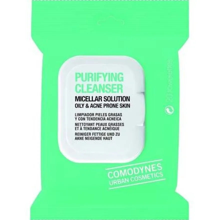 Make - Up Remover Solución Micelar Pieles Sensibles 20 Toallitas - Comodynes
