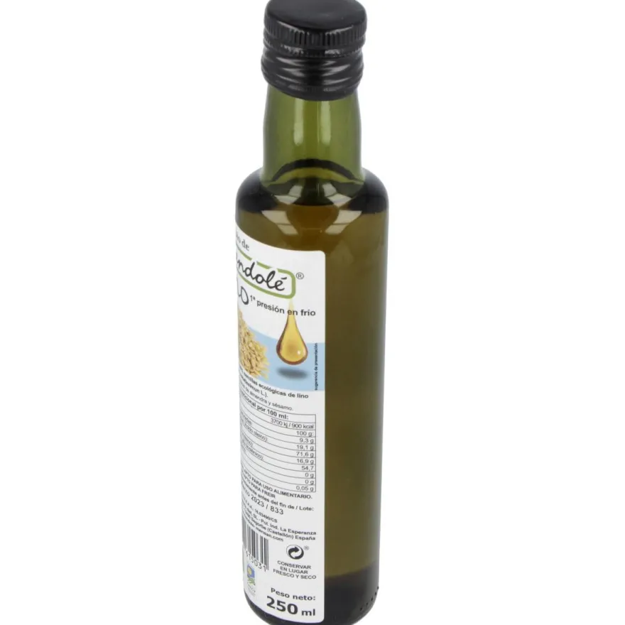 Mandolé Aceite de Lino Bio 250ml - Mandole