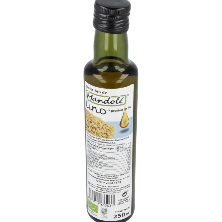 Mandolé Aceite de Lino Bio 250ml - Mandole