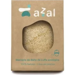 Manopla De Baño De Luffa Eco Ovalada Con Asa