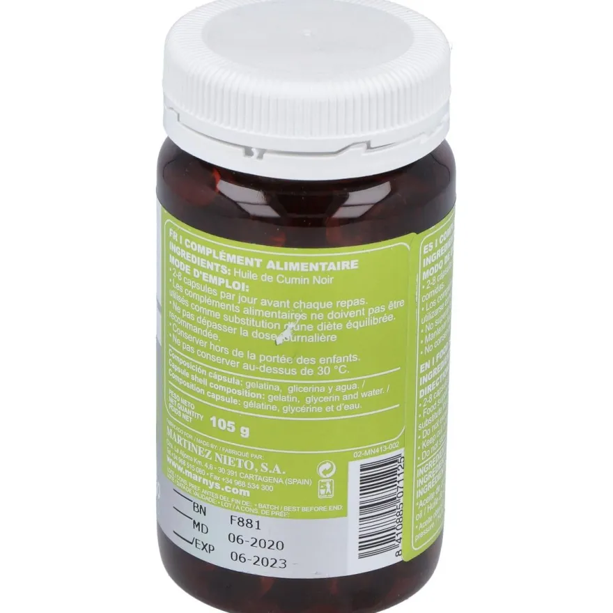 Marnys Cuminmar Aceite De Comino Negro 150Caps