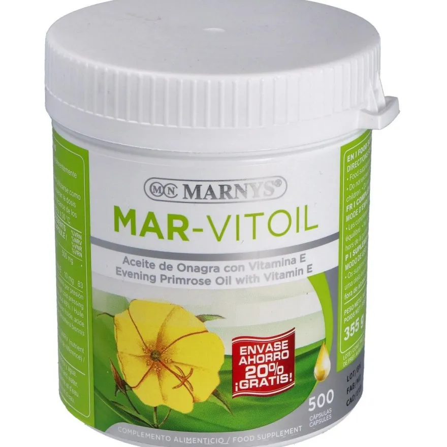 Mar - Vitoil Aceite de Onagra 500mg 500caps - Marnys