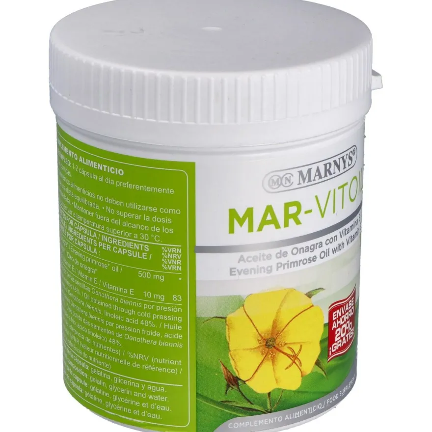 Mar - Vitoil Aceite de Onagra 500mg 500caps - Marnys