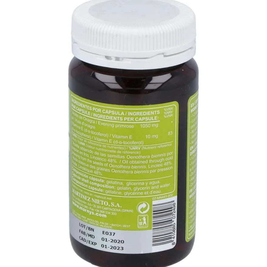 Mar - Vitoil Plus Aceite Onagra 1050mg 60caps - Marnys