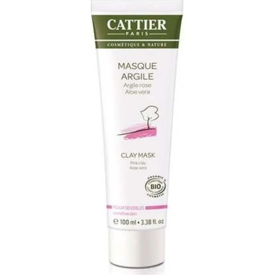 Mascarilla de Arcilla Rosa Piel Sensible 100ml - Cattier