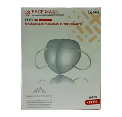 Mascarilla Plegada Autofiltrante FFP3 NR (CE 1463) Talla Única, 10 Unidades. - Face Mask