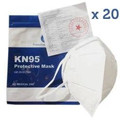 Mascarilla Protectora (5 capas) KN95 / FFP2, (20 unidades)