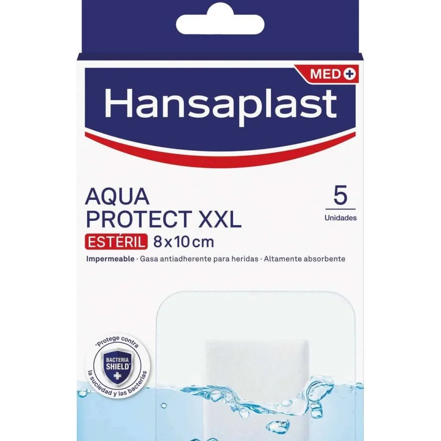 Med+ Aqua Protect Xxl Apósitos 8x10cm 5uds - Hansaplast