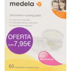 Medela Safe Y Dry Discos Absorbentes Desechables 60U