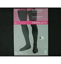 Media Caballero Larga (a - F) Compresion Normal - Farmalastic Silicona (2 Unidades Talla Pequeña) - Cinfa S a