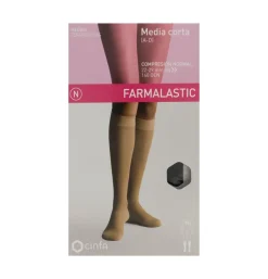 Media Corta (a - D) Compresion Normal - Farmalastic (talla Grande Color Negro) - Cinfa S a