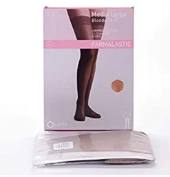 Media Larga (A-F) Compresion Ligera - Farmalastic Blonda (Talla Mediana Color Vison)
