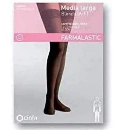 Media Larga (A-F) Compresion Ligera - Farmalastic Blonda (Talla Extragrande Color Vison)