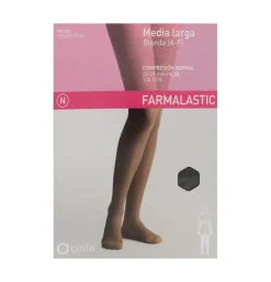 Media Larga (a - F) Compresion Normal - Farmalastic Blonda (talla Extragrande Color Negro) - Cinfa S a