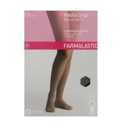 Media Larga (a - F) Compresion Normal - Farmalastic Blonda (talla Grande Color Negro) - Cinfa S a