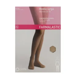 Media Larga (a - F) Compresion Normal - Farmalastic Blonda (talla Grande Color Beige) - Cinfa S a