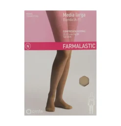 Media Larga (a - F) Compresion Normal - Farmalastic Blonda (talla Mediana Color Beige) - Cinfa S a