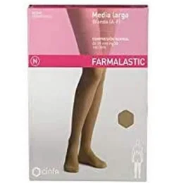 Media Larga (a - F) Compresion Normal - Farmalastic Blonda (talla Reina Color Negro) - Cinfa S a