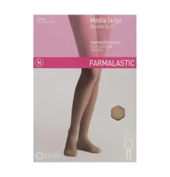 Media Larga (a - F) Compresion Normal - Farmalastic Blonda (talla Extragrande Color Beige) - Cinfa S a
