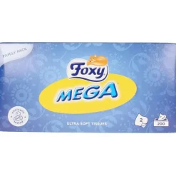 Mega Pañuelo Facial 200uds - Foxy