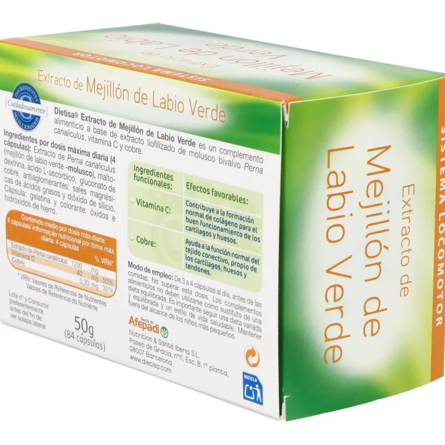 Mejillon de Labio Verde (gemiflor Super) 84cap 2 - Dietisa