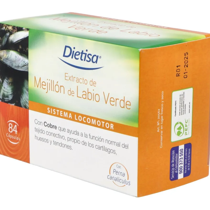 Mejillon de Labio Verde (gemiflor Super) 84cap 2 - Dietisa