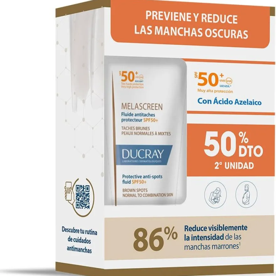 Melascreen Fluido Antimanchas Protector Spf50 Dúo 2 X 50 Ml