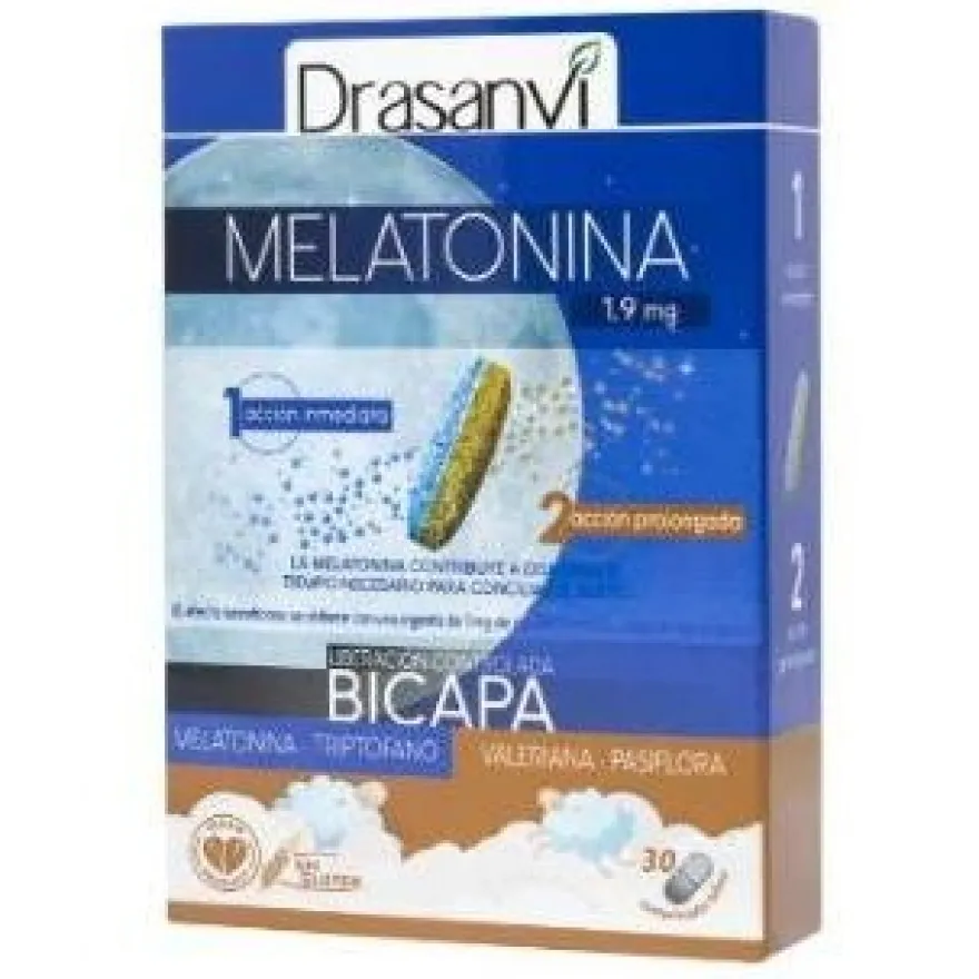 Melatonina Bicapa Retard 30comp - Drasanvi