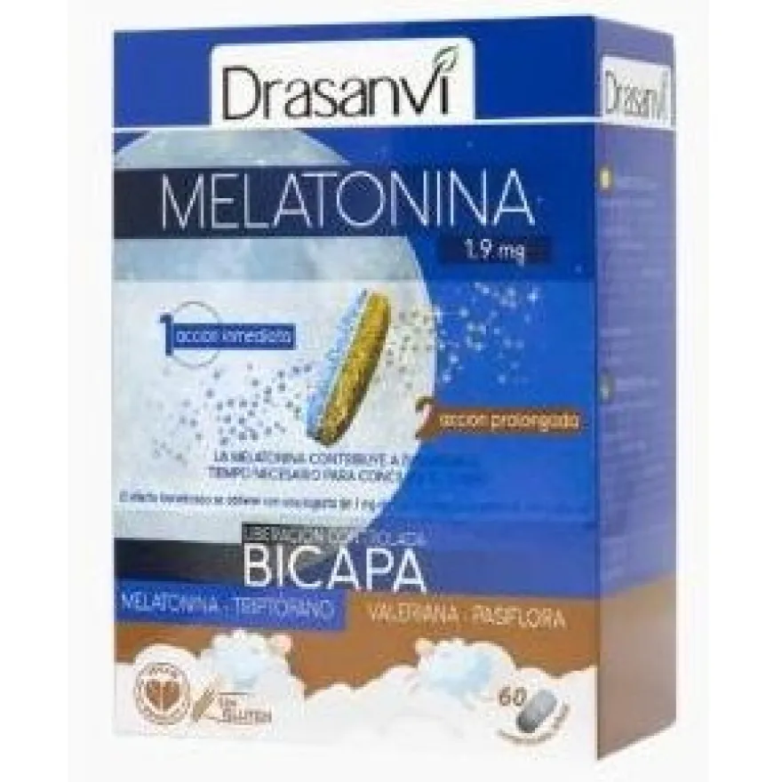 Melatonina Bicapa Retard 60comp - Drasanvi