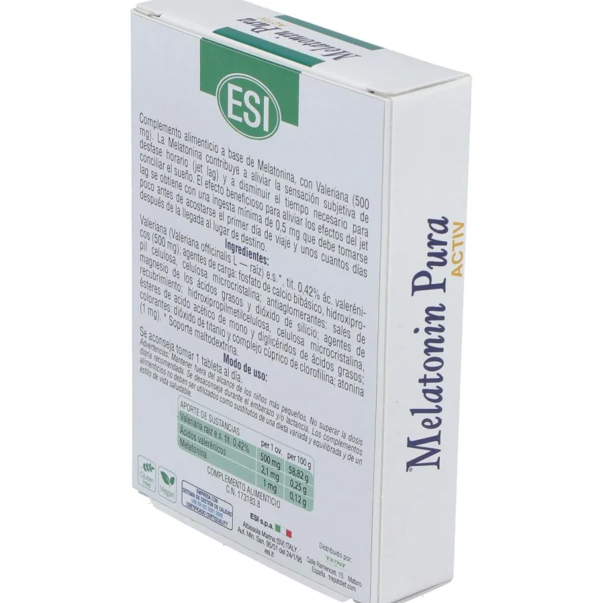 Melatonin Pura Activ 1Mg. 30Cap.