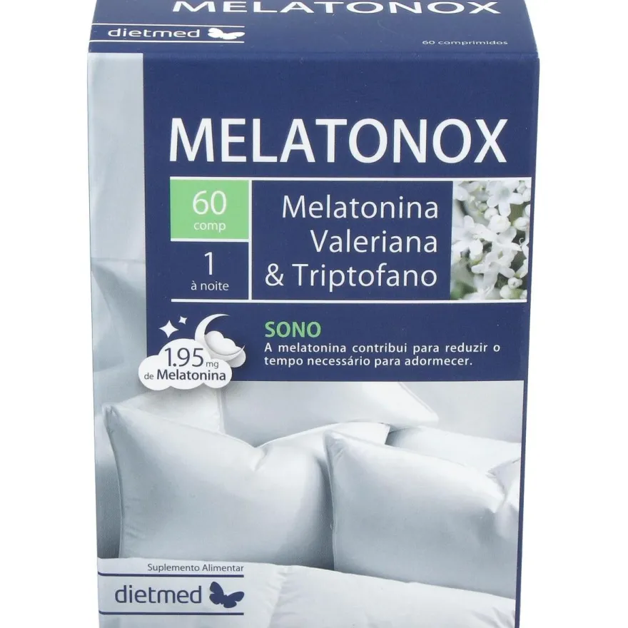 Melatonox Melatonina Valeriana y Triptofano 60comp - Dietmed