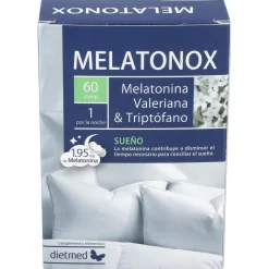 Melatonox Melatonina Valeriana y Triptofano 60comp - Dietmed