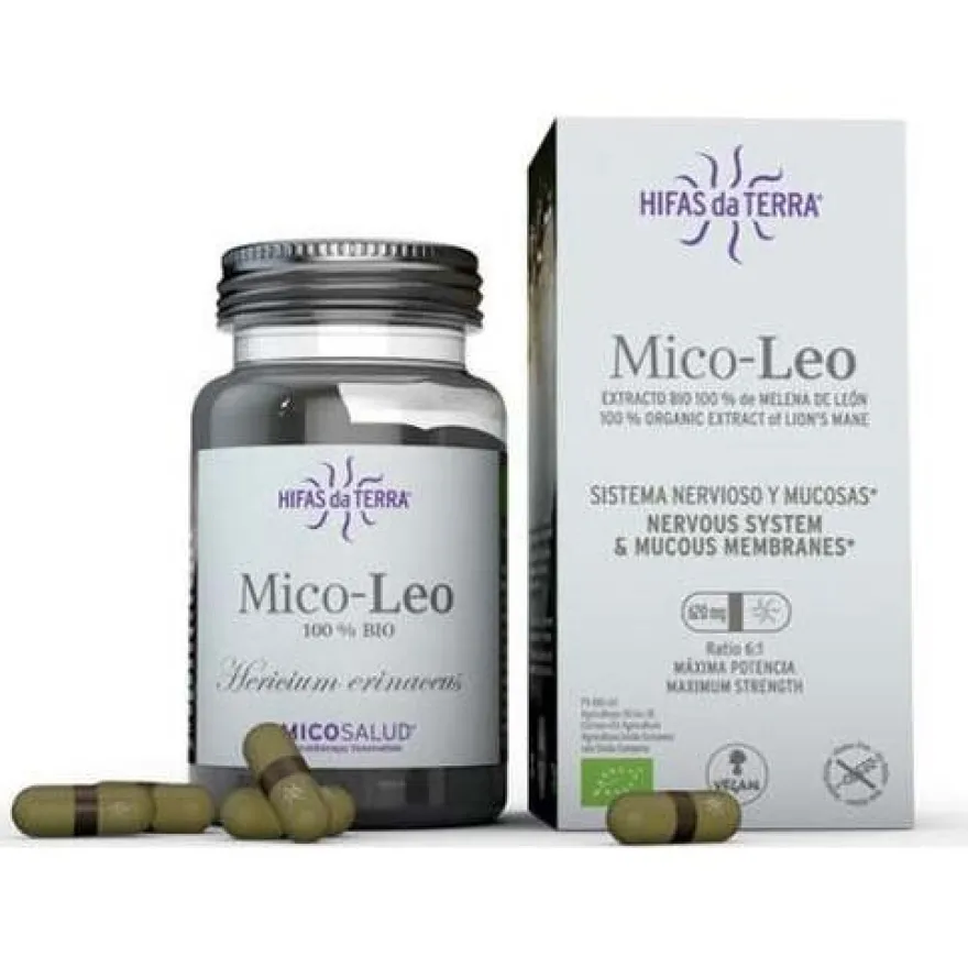 Melena de Leon Mico Leo 495mg 62 Cápsulas - Hifas Da Terra