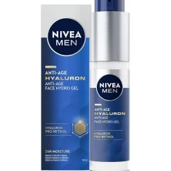 Men Anti - Age Hyaluron Gel Facial Hidratante 50 ml - Nivea