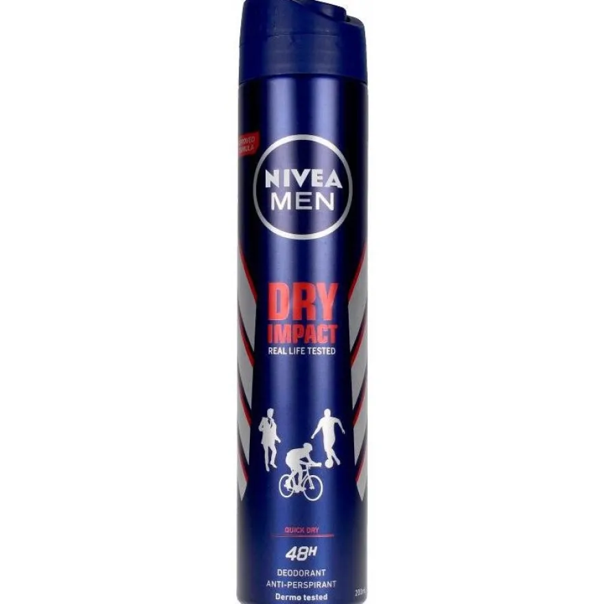 Men Dry Impact Desodorante Vaporizador 200 ml - Nivea