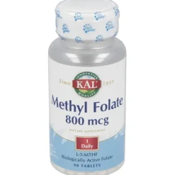 Metil Folate 800mcg. 90comp - Solaray