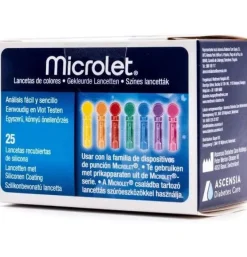 Microlet De Colores Lancetas (25 U)