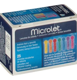 Microlet De Colores Lancetas (25 U)