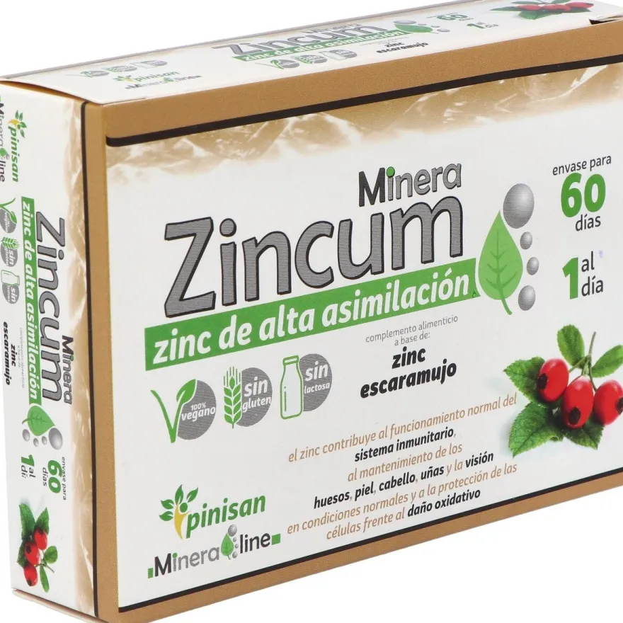 Minera Zincum 60caps - Pinisan