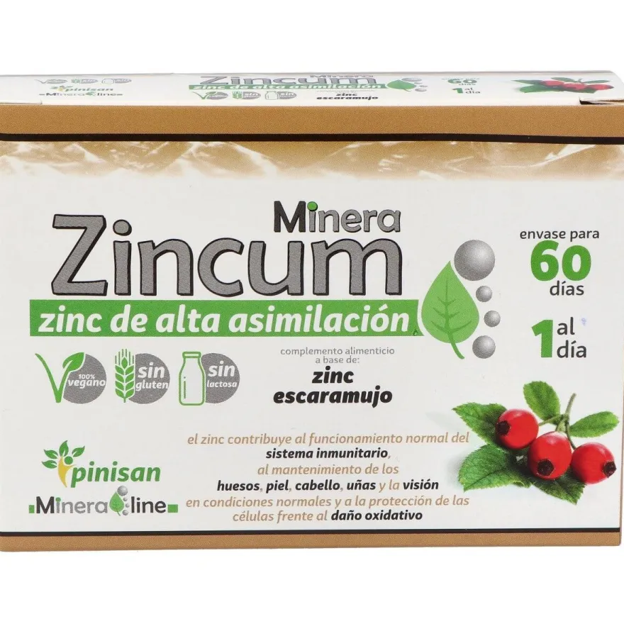 Minera Zincum 60caps - Pinisan